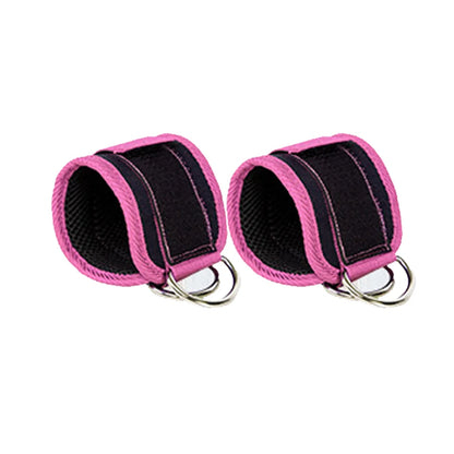 LOOGDEEL TPE Resistance Bands Ankle Straps Fitness D-Ring Support Ankle Cuffs Yoga Band Gym Guard Leg Strength Safety Extensions
