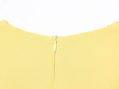Yellow Slim Fit Mini Dress – Summer 2025 Casual Chic