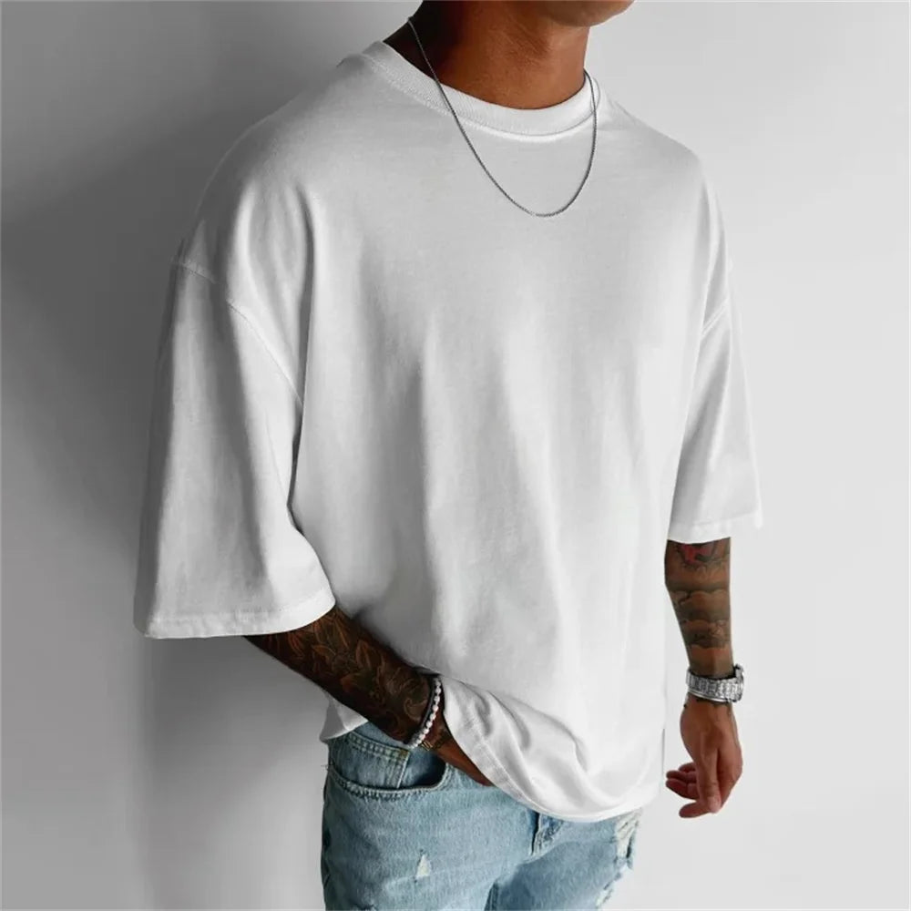 Wiki Ethnic Totem Graphic Men's T-Shirt Summer Street Y2K Cotton Short Sleeve T Shirts for Men Casual Vintage Tops Clothing