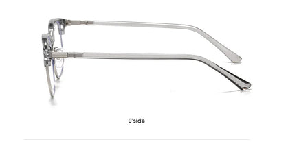 XJiea 2024 Photochromic Anti-blue Light Glasses Men Fashion Rectangle Semi Rimless Eyewear For Women Office Computer Goggle