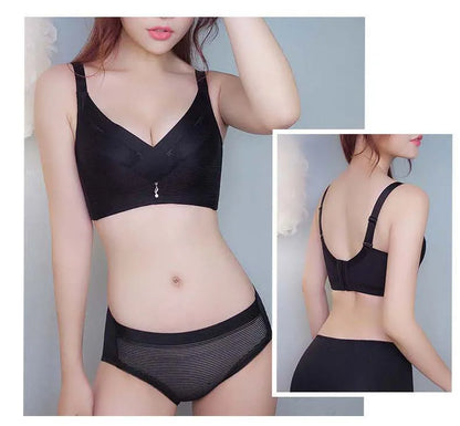 Women's Breathable Cotton Bralette – Adjustable, Seamless & Wire-Free for All-Day Comfort