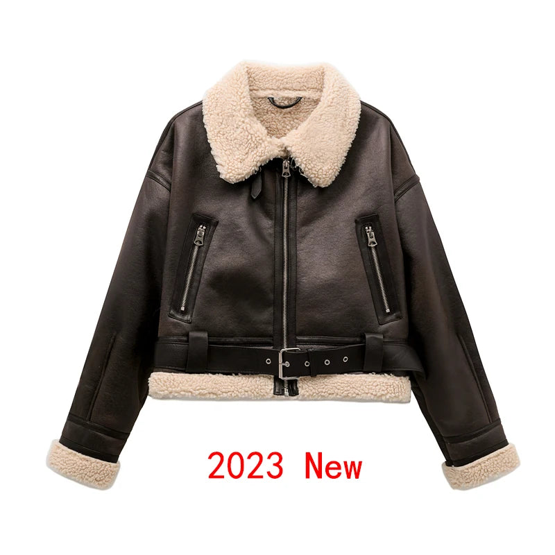 Women’s Faux Shearling Winter Coat – Thick, Warm & Stylish | RARF