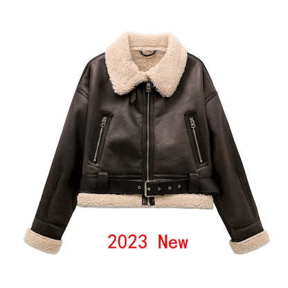 Women’s Faux Shearling Winter Coat – Thick, Warm & Stylish | RARF
