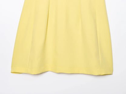 Yellow Slim Fit Mini Dress – Summer 2025 Casual Chic