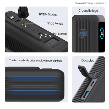 SIKAI Silicone Case for Anker Zolo 165W 2in1 Power Bank Shockproof Protective Cover Soft Durable Portable Charger case