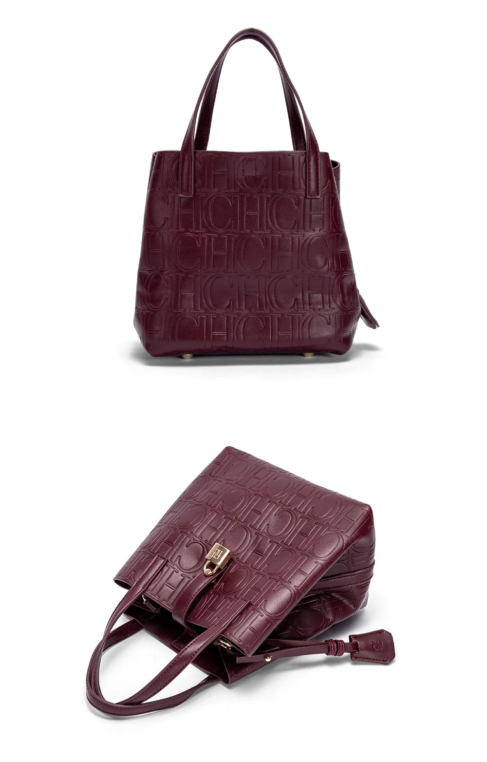 Steel Embossed PU Tote Bag – Elegant Handheld Shoulder Bag for Women