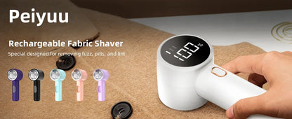 Fabric shaver rechargeable lint remover electric portable jumper remover LED displayRemoves pilling for clothes furniture sofas