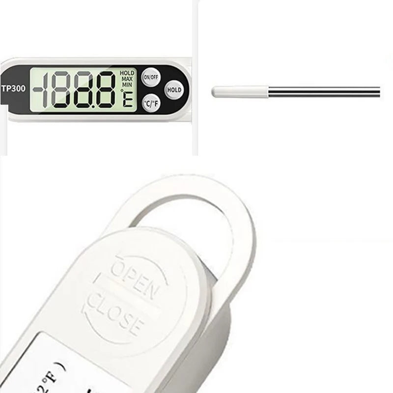 Probe Type Food Thermometer Kitchen Digital Thermometer For Meat Milk Cooking Food BBQ TP300 Electronic Temperature Gauge Tool