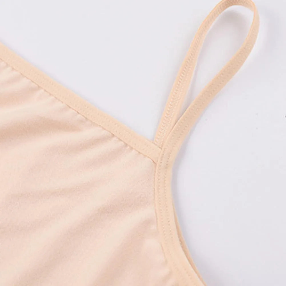 Sexy Sling Camisoles Women Crop Tops Solid Color Sleeveless T-shirt Base Tee Tops Skinny Vest Female Slimming Tanks Underwear