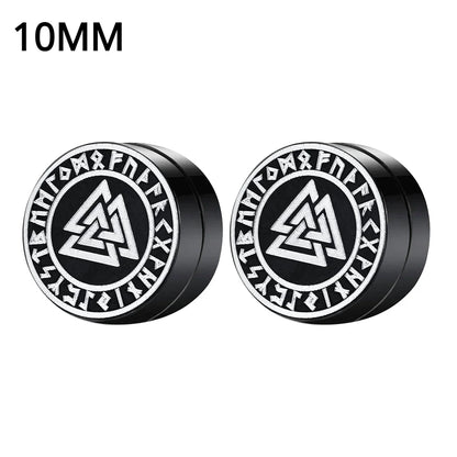 1Pairs Crystal Strong Magnetic Ear Stud Clip Earrings for Men and Women Punk Round Zircon Magnet Earrings Non Piercing Jewelry