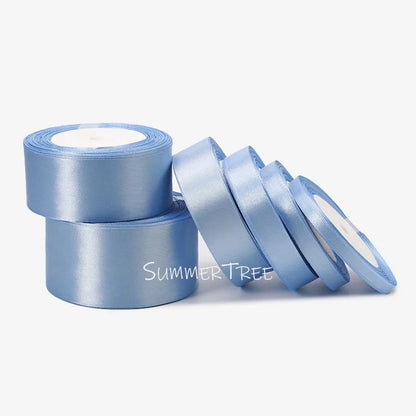 Satin Ribbon 25yards 6mm - 50mm Sash Gift Wrap Bow Handmade DIY Craft Halloween Christmas Wedding Birthday Party Decoration