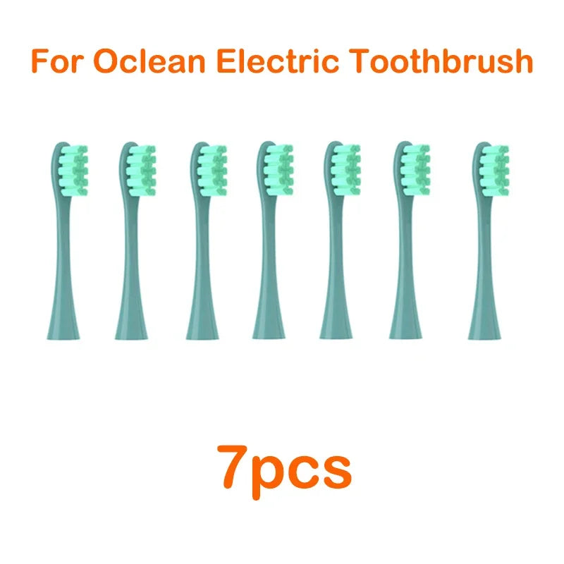 Brush Heads For Oclean Flow/X/ X PRO/ Z1/ F1/ One/ Air 2 /SE Soft Sonic Toothbrush Vacuum DuPont Bristle 7pcs Replacement Heads