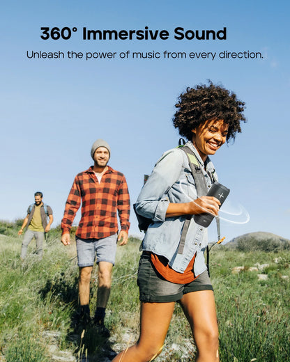 TRIBIT StormBox 2 Portable Bluetooth Speaker, 34W Power, IPX7 Waterproof Wireless Speaker 24-hrs Playtime For Camping, Hiking