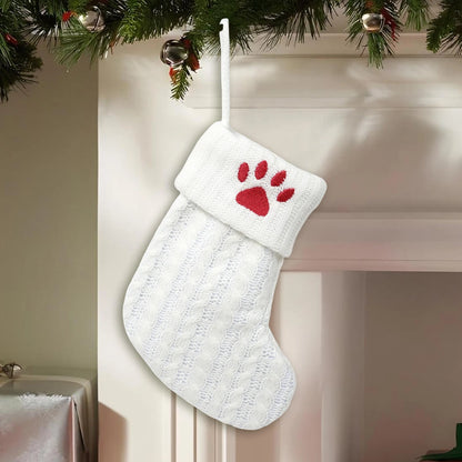 Christmas Socks Knitting Snowflake Letter Stocking Christmas Decoration For Home 2025 Xmas Tree Ornament Gift Navidad Natal 2026