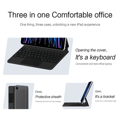Magic Keyboard For iPad Pro 11 12.9 M4 2024 6th 5th 4th 3rd 2022 2021 2020 2018 M2 Air 4 5 10.9 10th Wireless Smart Cover Case