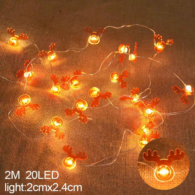 Snowflake LED Light Christmas Decorations For Home Hanging Garland Christmas Tree Decor Ornament 2025 Navidad Xmas Gift New Year