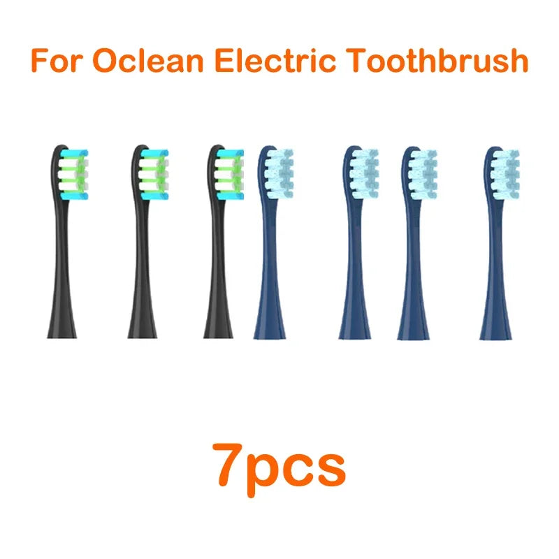 Brush Heads For Oclean Flow/X/ X PRO/ Z1/ F1/ One/ Air 2 /SE Soft Sonic Toothbrush Vacuum DuPont Bristle 7pcs Replacement Heads
