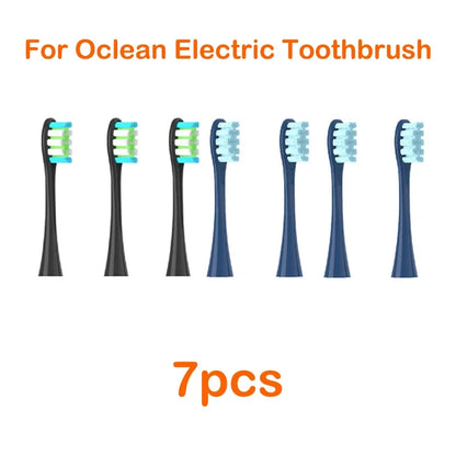 Brush Heads For Oclean Flow/X/ X PRO/ Z1/ F1/ One/ Air 2 /SE Soft Sonic Toothbrush Vacuum DuPont Bristle 7pcs Replacement Heads