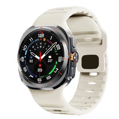 For Samsung Galaxy Watch 7 Ultra Strap 47mm Accessories correa Sport Silicone Bracelet For Galaxy Watch 8 ultra 2025 band 47 mm