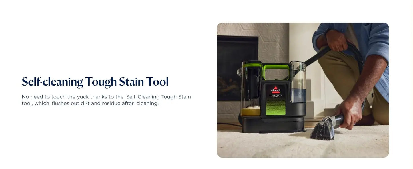BISSELL® Little Green® Max Pet Portable Carpet and Upholstery Deep Cleaner Car/Auto Detailer Self-Cleaning Tough Stain Tool 3860