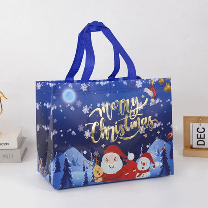 Christmas Gift Bag Santa Claus Snowman Candy Gift Packaging Bag 2024 Merry Christmas Party Home Decor Navidad Noel 2025 New Year