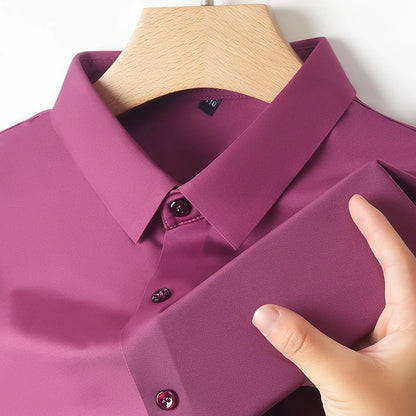 Men’s Ultra Stretch Short Sleeve Shirt – Breathable Business Casual
