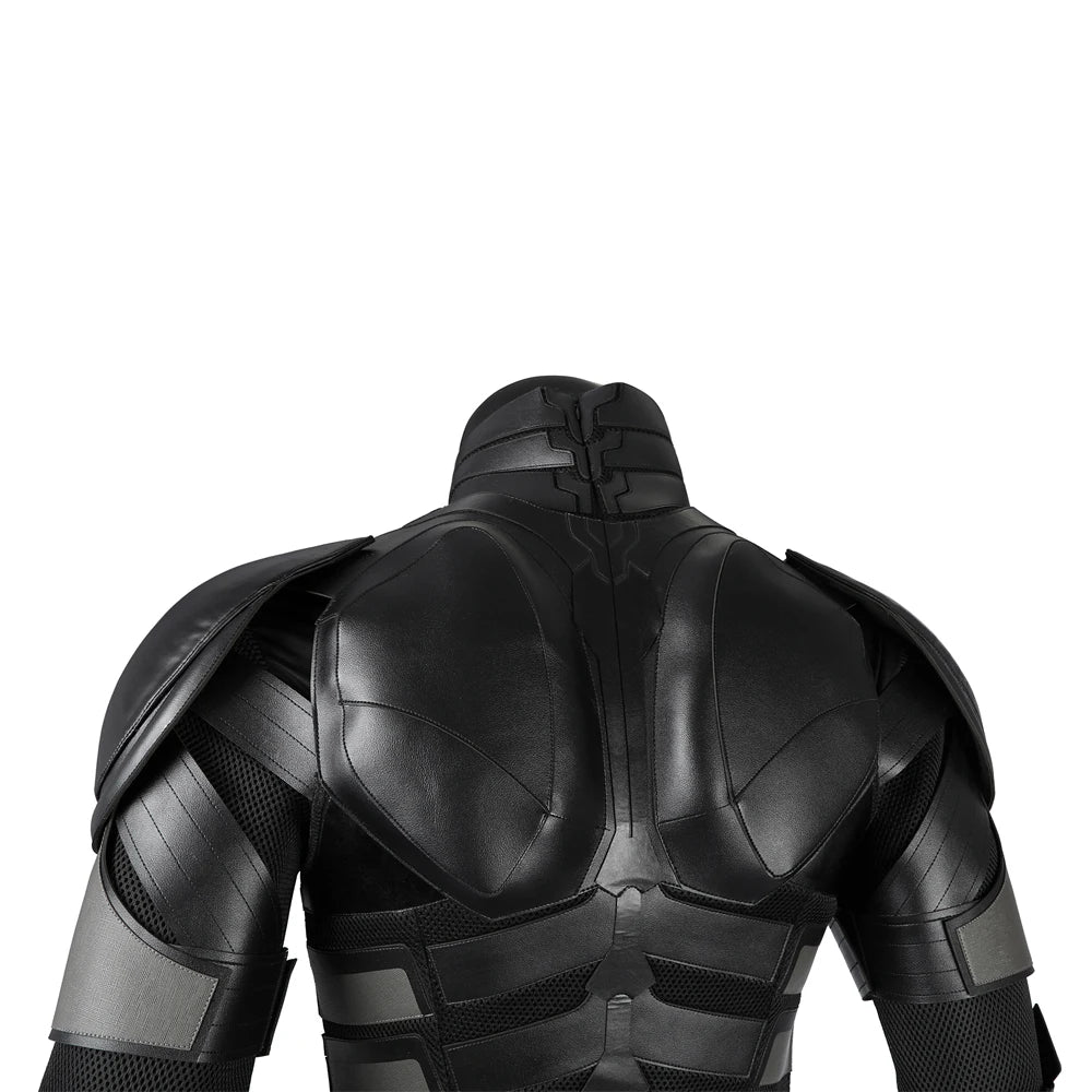 Superhero Bruce Wayne  High Quality Movie Dark Knight Bat Cosplay  Battle Costume Outfit Man Vest Cloak Mask Halloween Carnivl