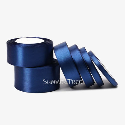 Satin Ribbon 25yards 6mm - 50mm Sash Gift Wrap Bow Handmade DIY Craft Halloween Christmas Wedding Birthday Party Decoration