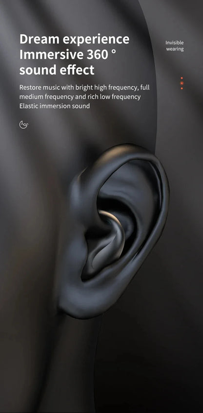Mini Wireless X55 In-Ear Sleep Bluetooth Earphones TWS Invisible Stereo Headphones with Microphone for HD Calls Headset
