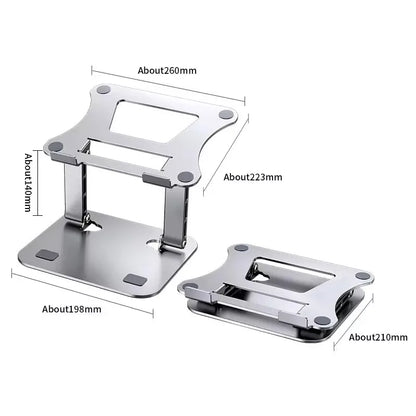 Tablet Stand Adjustable Aluminum Alloy Laptop Tablet up to 17 "Laptop Portable Folding Stand Cooling Stand Support