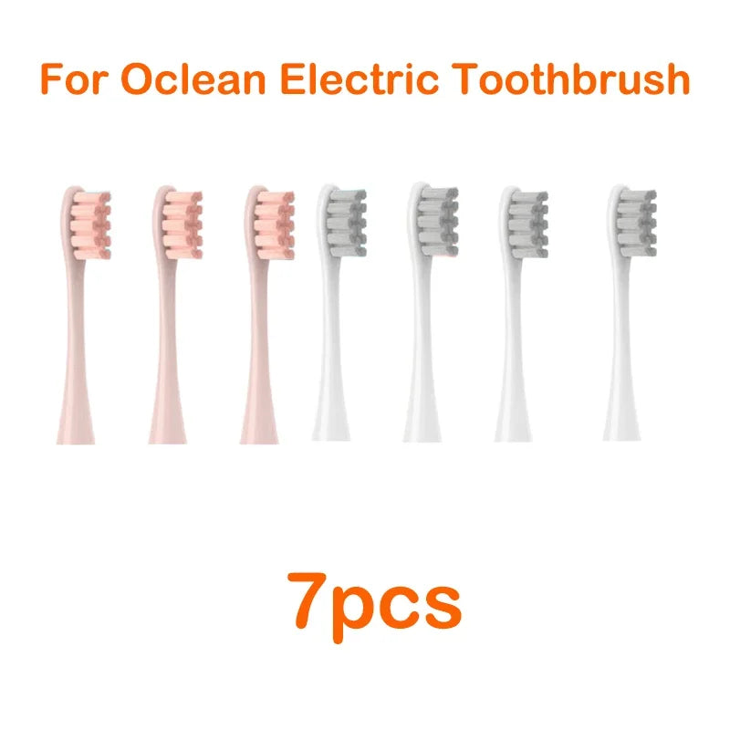 Brush Heads For Oclean Flow/X/ X PRO/ Z1/ F1/ One/ Air 2 /SE Soft Sonic Toothbrush Vacuum DuPont Bristle 7pcs Replacement Heads