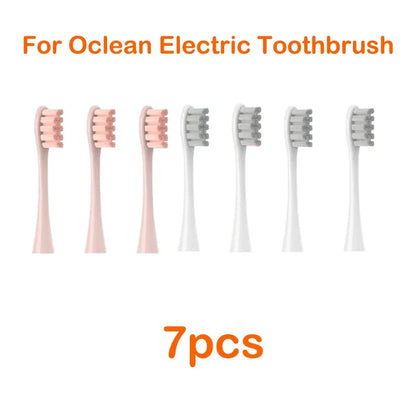Brush Heads For Oclean Flow/X/ X PRO/ Z1/ F1/ One/ Air 2 /SE Soft Sonic Toothbrush Vacuum DuPont Bristle 7pcs Replacement Heads