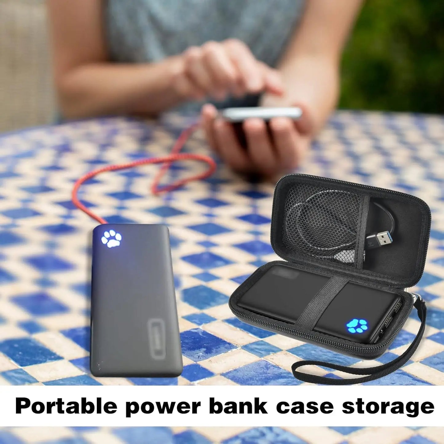 （CASE ONLY)Case Compatible with INIU 10000mAh / for Anker 313 / for Apple MagSafe Portable Charger, Hard Travel Power Bank Batte