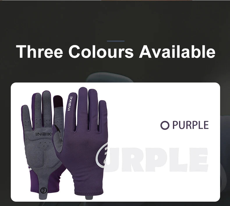 INBIKE Autumn Winter Thermal Bicycle Gloves Touch Screen Men Women MTB Road BikeGloves  Sports Fitness Outdoor Cycling Gloves