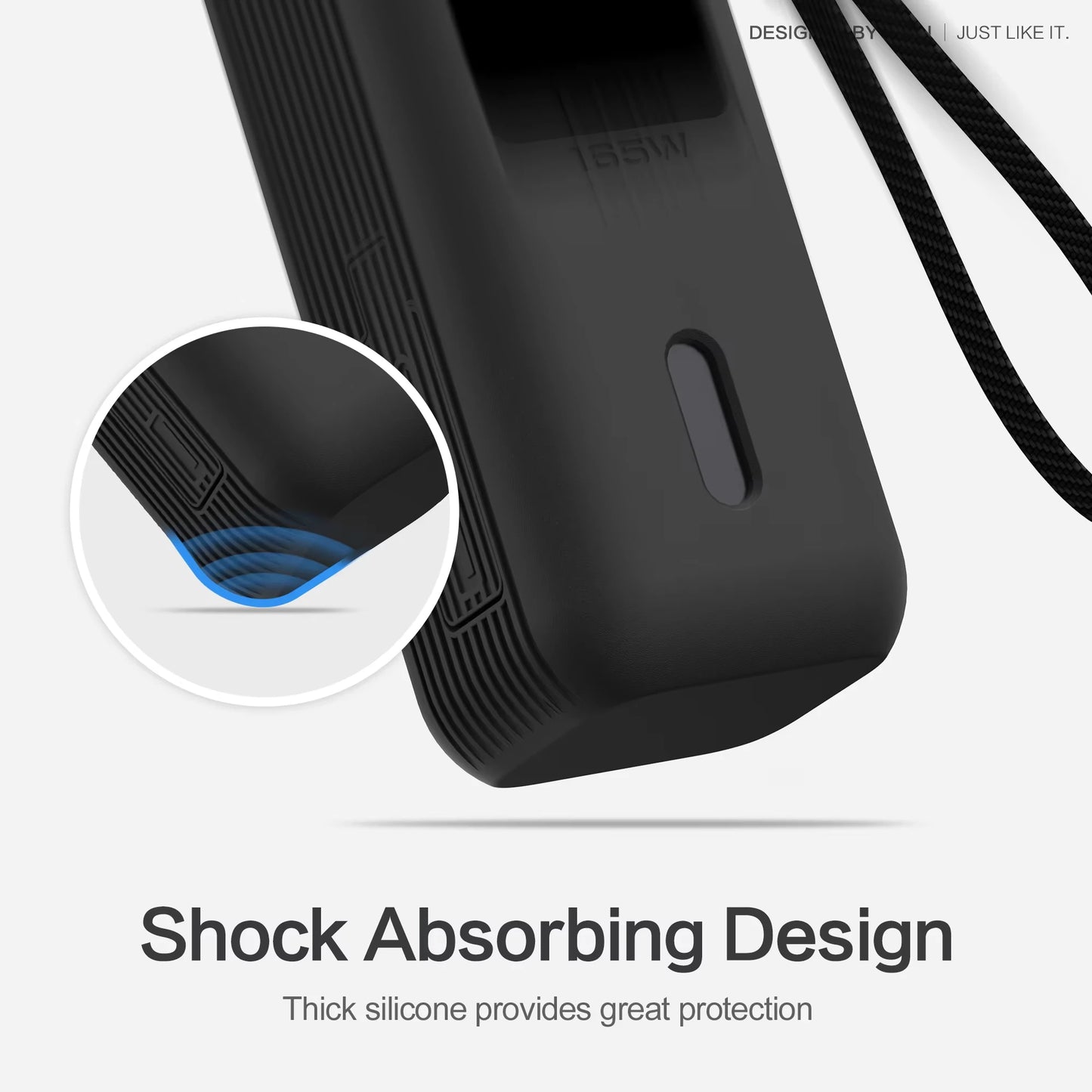 SIKAI Silicone Case for Anker Zolo 165W 2in1 Power Bank Shockproof Protective Cover Soft Durable Portable Charger case