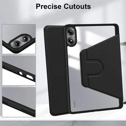 For Redmi Pad Pro 12.1 inch 360 Rotating Magnetic Smart Tablet Cover For Xiaomi Redmi Pad Pro 12.1 2024 Case with Pencil Holder