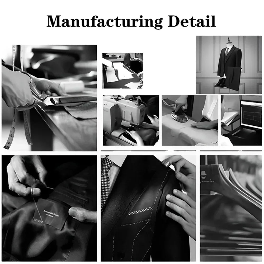 Premium Men's Suits 3 Piece Jacket Vest Pants Brown Wedding Tweed Herringbone Retro Vintage Tailored Fit Single Breasted Tuxedo