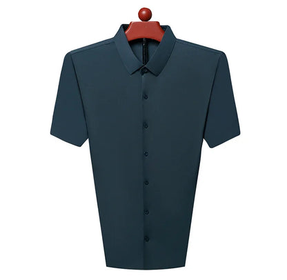 Men’s Ultra Stretch Short Sleeve Shirt – Breathable Business Casual