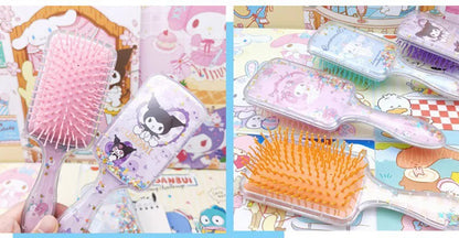 Kawaii Air Cushion Comb SanrioMy Melody Kuromi Cute Portable Massage Comb Cartoon Animation Girls Cute Comb Student Gift