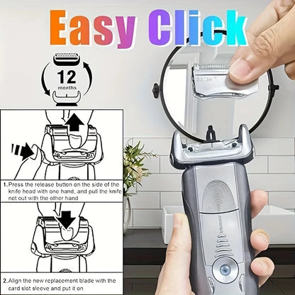 Electric Beard Shaving Replacement for Braun Razor Blade Series 7 70S 790cc 720 720s 740 Foil Shaver Head Cutter Head Mesh Cover