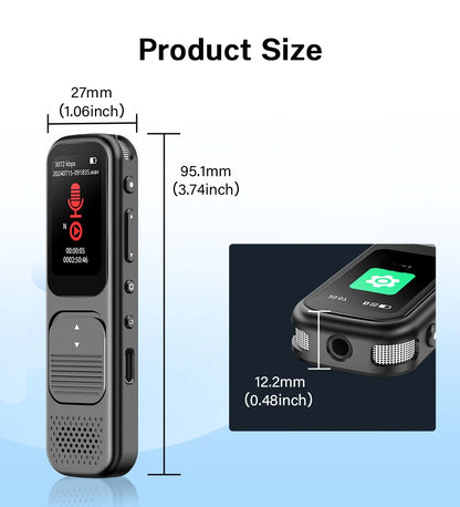 Deelife Professional Digital Voice Recorder With Playback MP3 Music Player 64G Noise Reduction small sound recorder