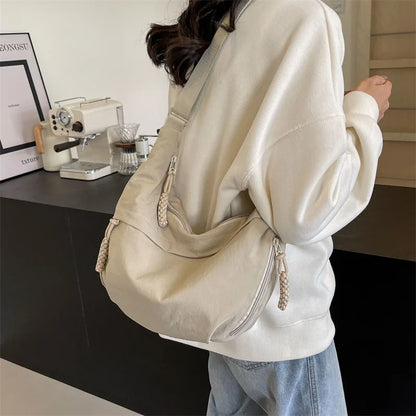 High-Capacity Nylon Crossbody Shoulder Bag for Women