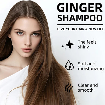 100ml Natural Ginger Shampoo Reduce Hair Loss, Clean Dandruff, Nourish & Moisturize Scalp, Improve Hair Quality Care Product