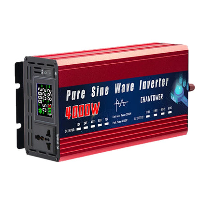 Pure Sine Wave Inverter 12V 220V 24V 110V 1000W 2000W 3000W 4000W 5000W DC To AC Portable Power Converter Car Solar Inverter