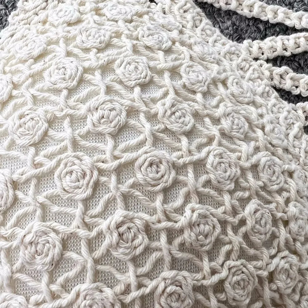 SINGREINY Knit Two Piece Sets Women Summer Vacation Backless Camisole Elastic Waist Shorts Hollow Out Y2K Beach Style Suits