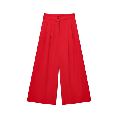 Women’s V-Neck Sleeveless Trouser Set – Summer Chic