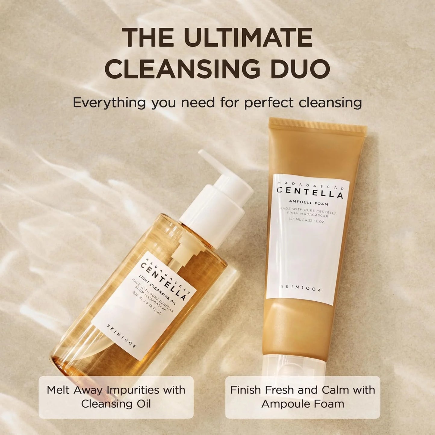 Korean Skin Care Centella Ampoule Face Wash Foam Cleanser Facial Pore Control  Makeup Gentle Cleansing Oil Original Skincare Set