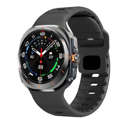 For Samsung Galaxy Watch 7 Ultra Strap 47mm Accessories correa Sport Silicone Bracelet For Galaxy Watch 8 ultra 2025 band 47 mm
