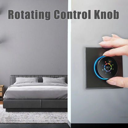 WiFi Smart Thermostat Temperature Controller Weekly Programmable Button Control/ Mobile APP/ Voice Control Compatible with Alex