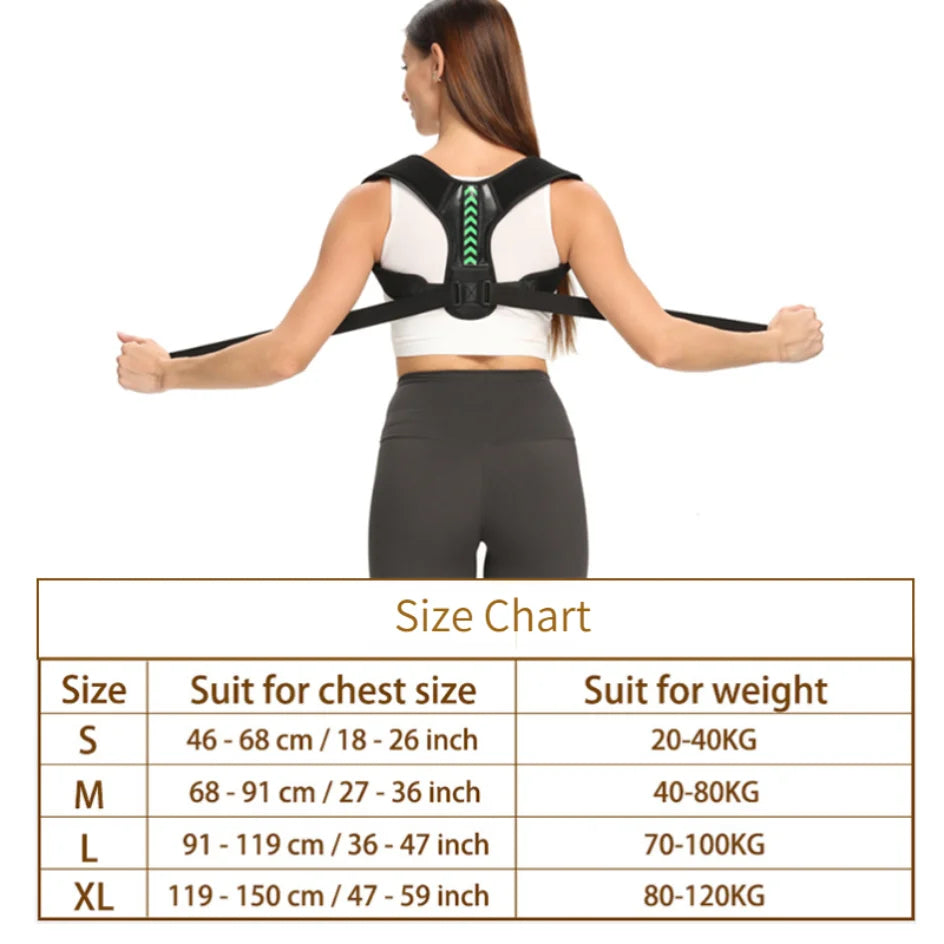 Adjustable Back & Shoulder Posture Corrector Belt